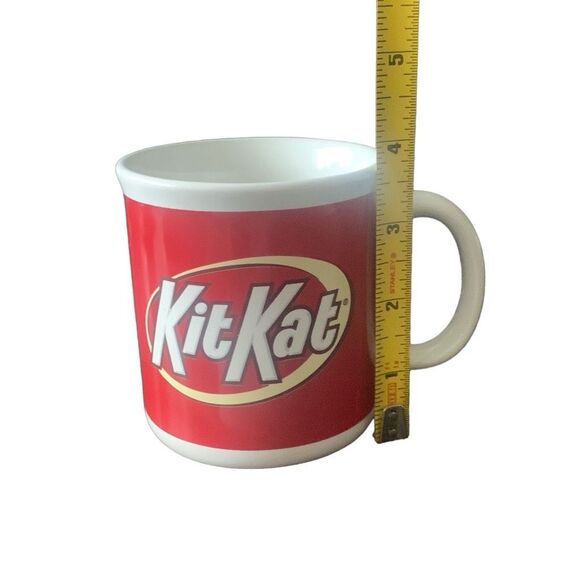 Pre Owned Kit Kat Red White Coffee Mug The Perfect Addition to Your Morning Rout - Picture 9 of 10